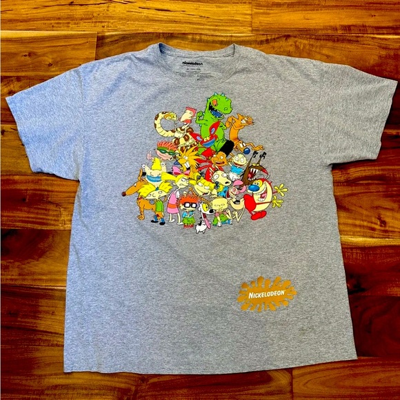 Men’s Nickelodeon Cartoons Graphic T-shirt Size 2 XL (XXL) Front&Back Design - Picture 1 of 7